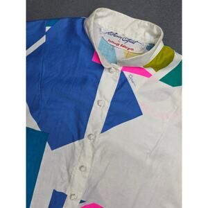 Vintage 80s Catherine Ogust Forever Dress For Penthouse Gallery‎ Abstract Sz Med